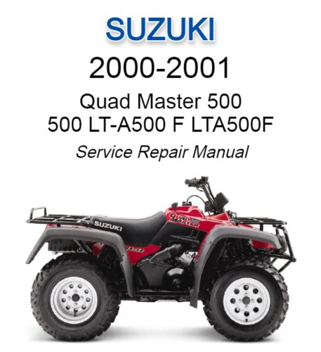 Owner Manual 2001 Suzuki Quad Master 500