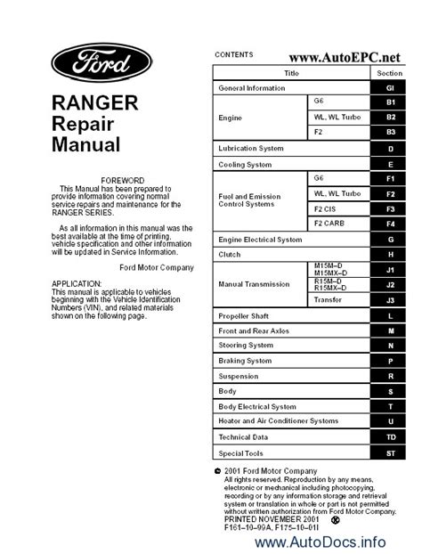 Owner Manual Ford Ranger Xlt Tdci 2007 2 5