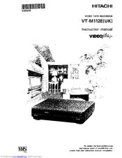 Owner Manual Hitachi Vt M112e Uk Video Tape Recorder