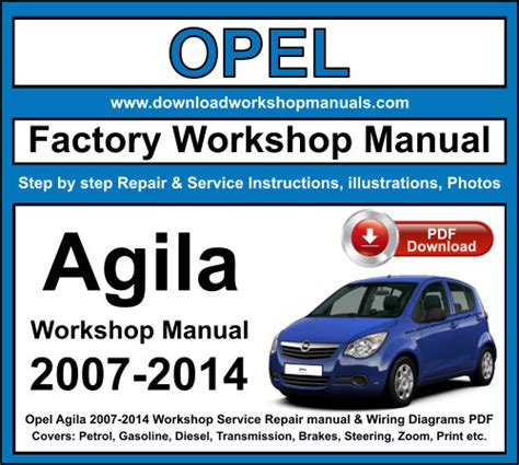 Owner Manual Tis Opel Agila Corsa 2001