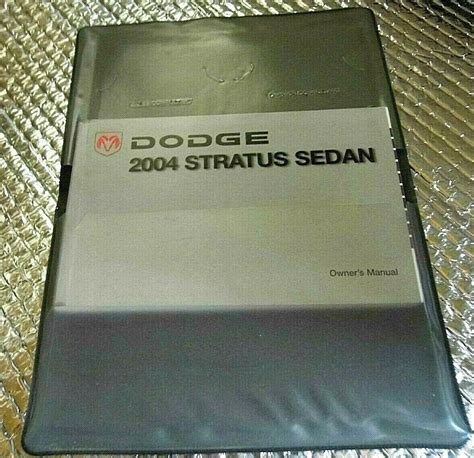 Owners Manual 2004 Dodge Stratus Sedan