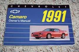 Owners Manual For 1991 Chevy Camaro