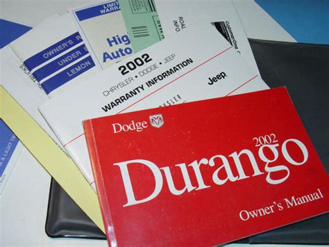 Owners Manual For A 2002 Dodge Durango