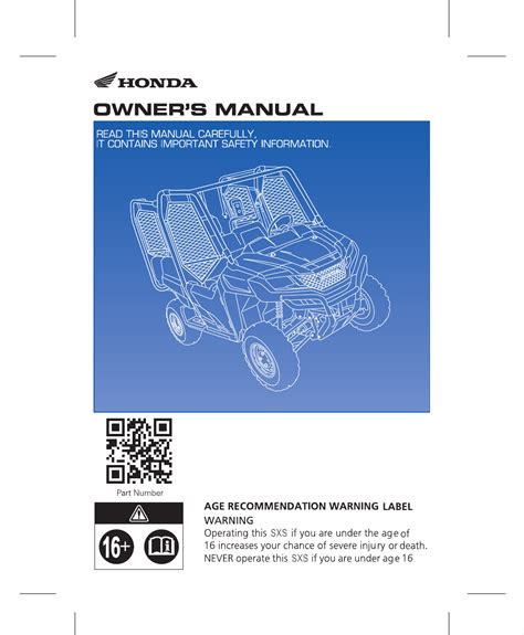 Owners Manual For Honda Pioneer 700