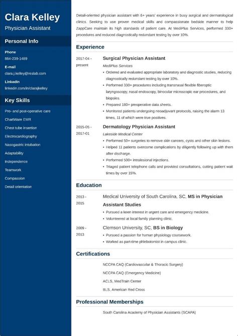 Pa Resume Template