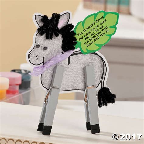 Palm Sunday Donkey Craft Template