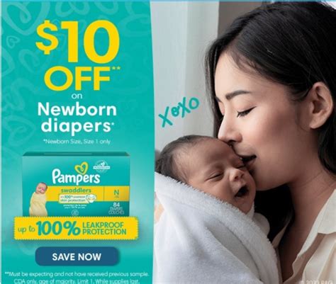 Pampers Coupons $10 Off Printable