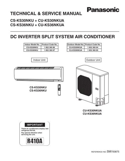 Panasonic Air Con Inverter Servicemanual