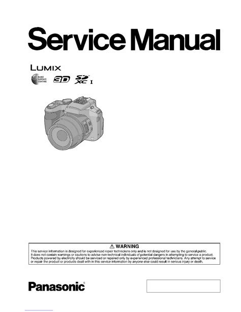 Panasonic Dmc Fz200 Service Manual And Repair Guide