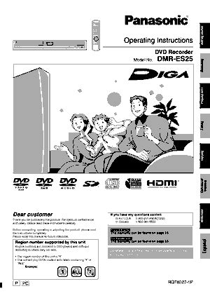 Panasonic Dmr Hs2 Service Manual Repair Guide