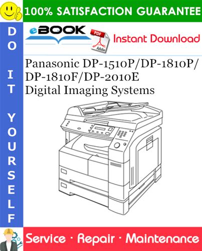 Panasonic Dp 1510p 1810p Dp 1810f 2010e Service Manual