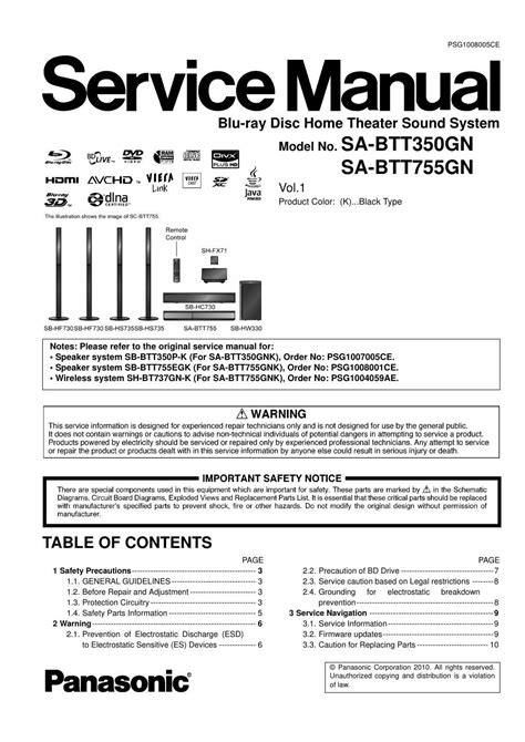 Panasonic Ep3005 Service Manual Repair Guide