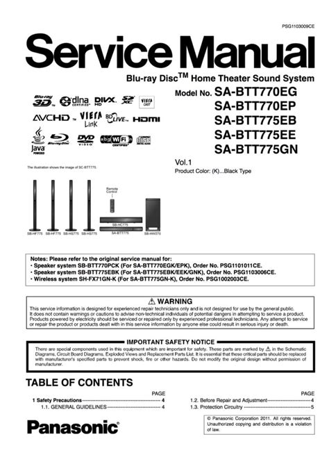 Panasonic Ep3205 Service Manual Repair Guide