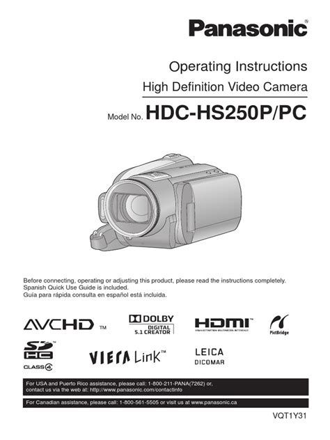 Panasonic Hdc Hs250 Hs200 Service Manual Repair Guide