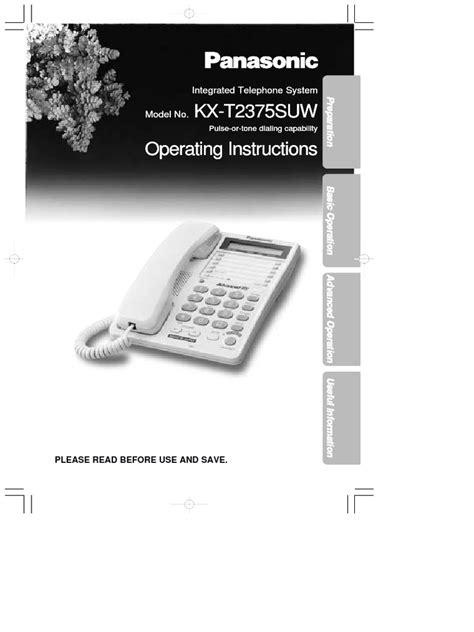 Panasonic Kx T2375 Manual