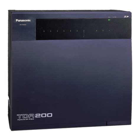 Panasonic Kx Tda200 Programming Manual