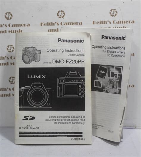 Panasonic Lumix Dmc Fz20 Series Digital Camera Service Repair Manual