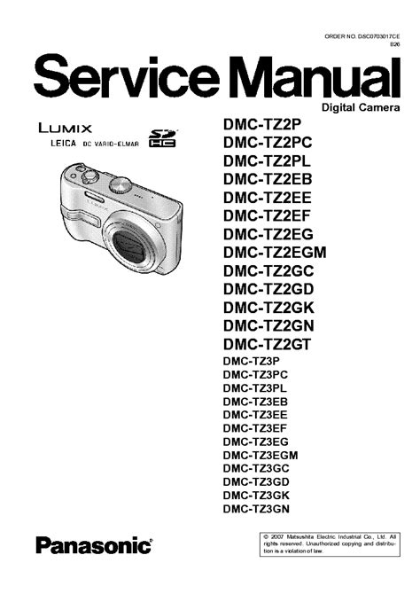 Panasonic Lumix Dmc Tz2 Factory Service Repair Manual Torrent