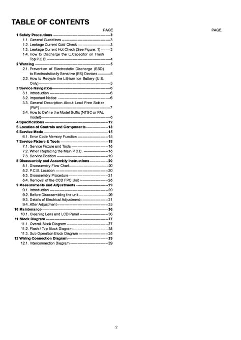 Panasonic Lumix Dmc Xs1 Xs1p Xs1e Xs1g Service Guide And Repair Manual