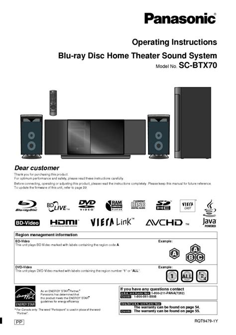 Panasonic Sc Btx70 Btx68 Service Manual And Repair Guide