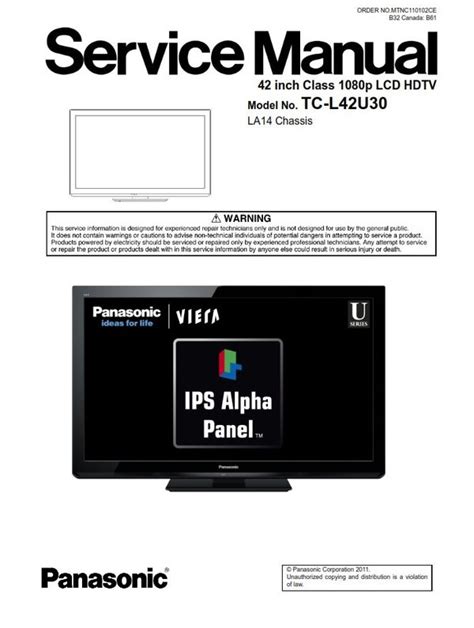 Panasonic Tc 55as650u 55as660 55as660c Service Manual Repair Guide