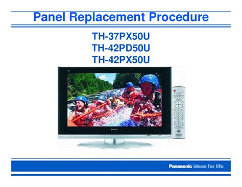 Panasonic Th 37ph9 42ph9 Service Manual Repair Guide