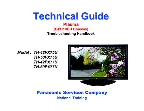 Panasonic Th 42pe7 Service Manual Repair Guide