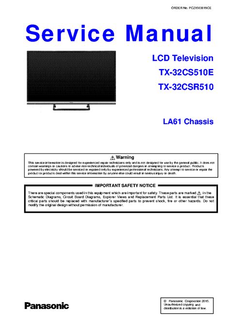 Panasonic Tx 23lxd60 Service Manual Repair Guide