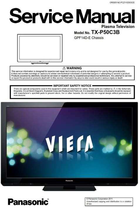 Panasonic Tx 55cxw704 Service Manual And Repair Guide