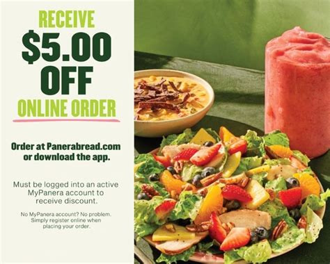 Panera $5 Off $15 Printable