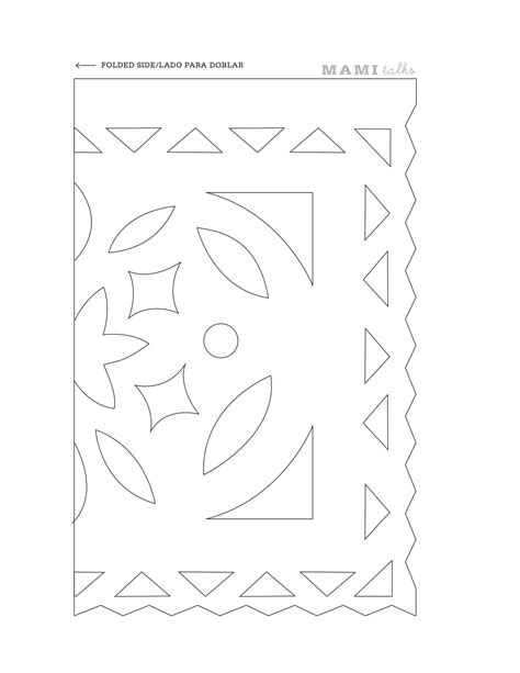 Papel Picado Template Free