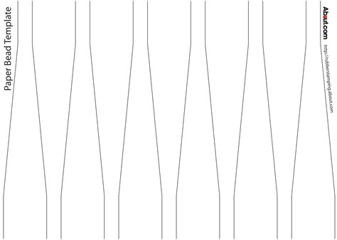 Paper Bead Template
