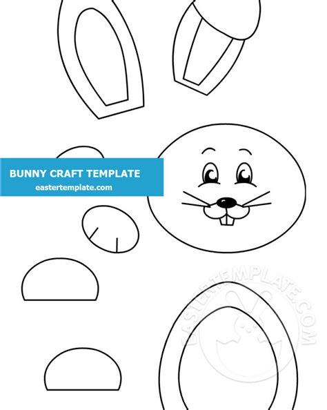Paper Bunny Craft Template