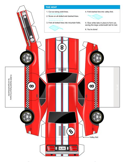 Paper Car Template