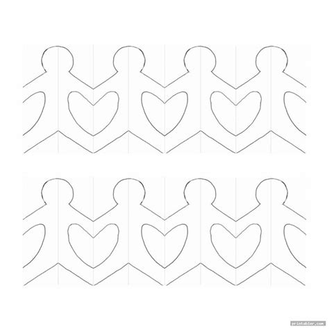 Paper Chain People Template