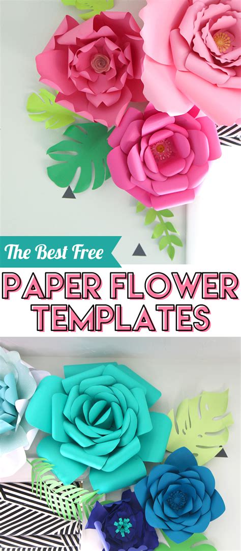 Paper Flower Template Free