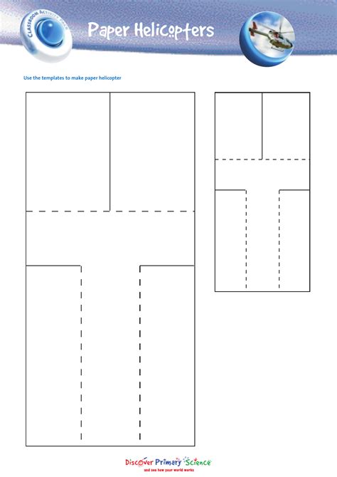Paper Helicopter Template