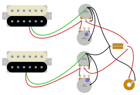 Parallel 2 Humbucker Wiring Diagram