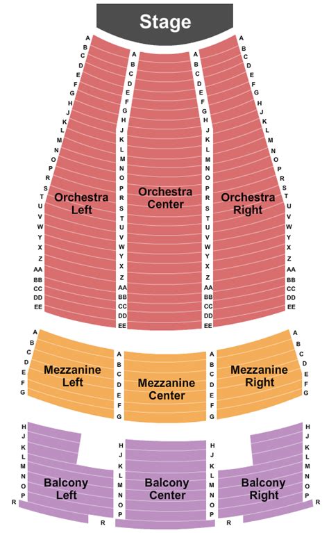Paramount Theater Anderson Seating Chart