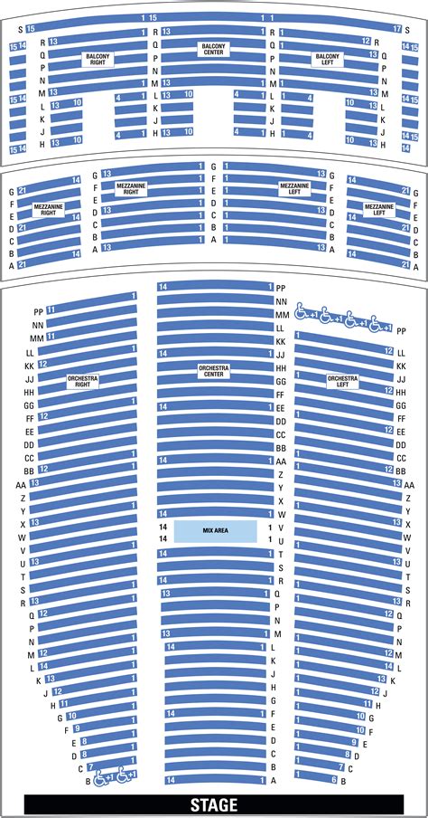 Paramount Theater Denver Seating Chart