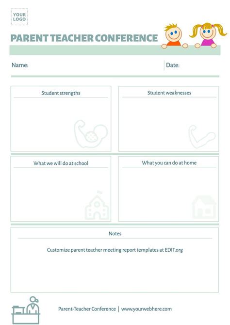 Parent Teacher Conference Printable Forms
