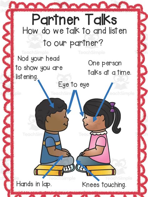 Partner Talk Anchor Chart