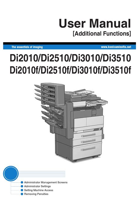 Parts Guide Manual Minolta Di2010 Di2010f Di1810 Di1810f