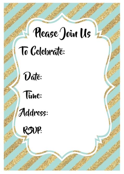 Party Invitations Printable Free