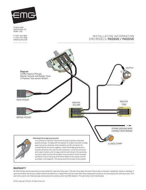 Passive Emg Pickups Wiring Diagram