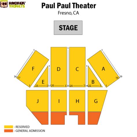 Paul Paul Seating Chart