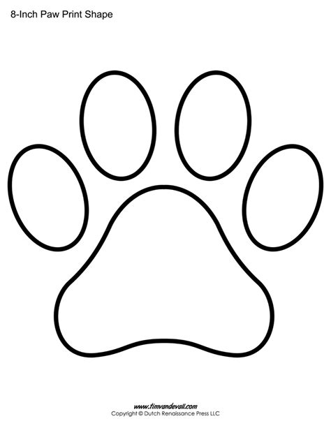 Paw Print Printables