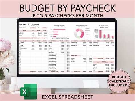 Paycheck Budget Template Excel