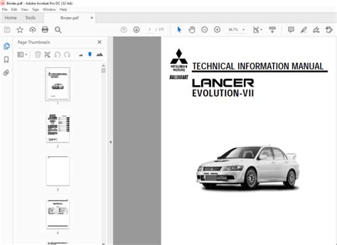 Pdf Ebooks Services Manual Mitsubishi Lancer Vii