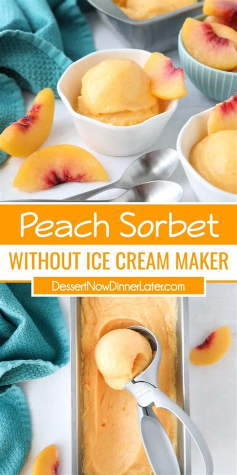 Peach Sorbet: A Taste of Summer Without the Ice Cream Maker